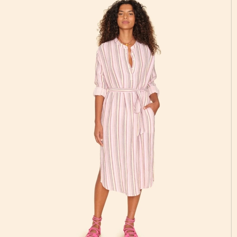 Xirena Sunrays Kylie Striped Shirt Dress